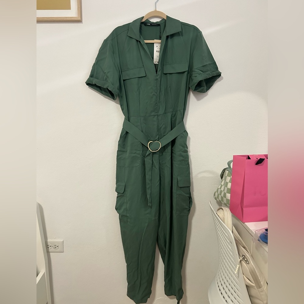 Zara olive romper
